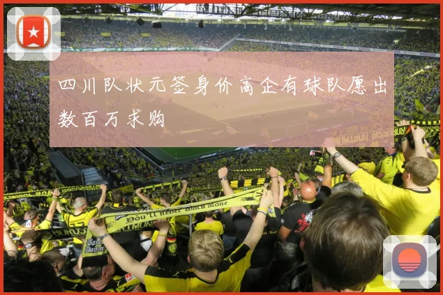 四川队状元签身价高企有球队愿出数百万求购